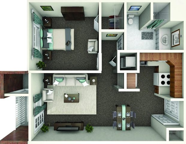 Floor plan drawing: McFarland