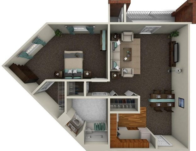 Floor plan drawing: Allison
