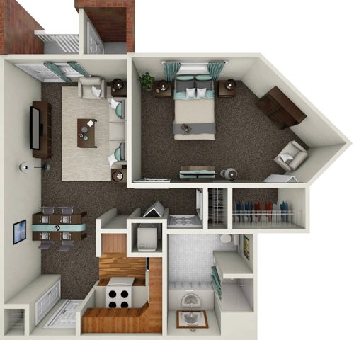 Floor plan drawing: Heflin