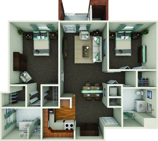 Floor plan drawing: Hurley